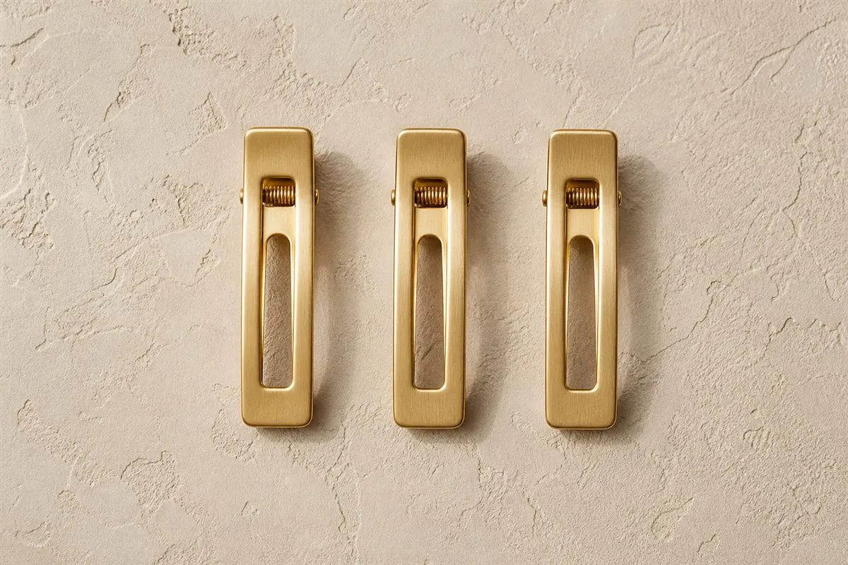 Collection Trio de Mini Barrettes Dorées N°13