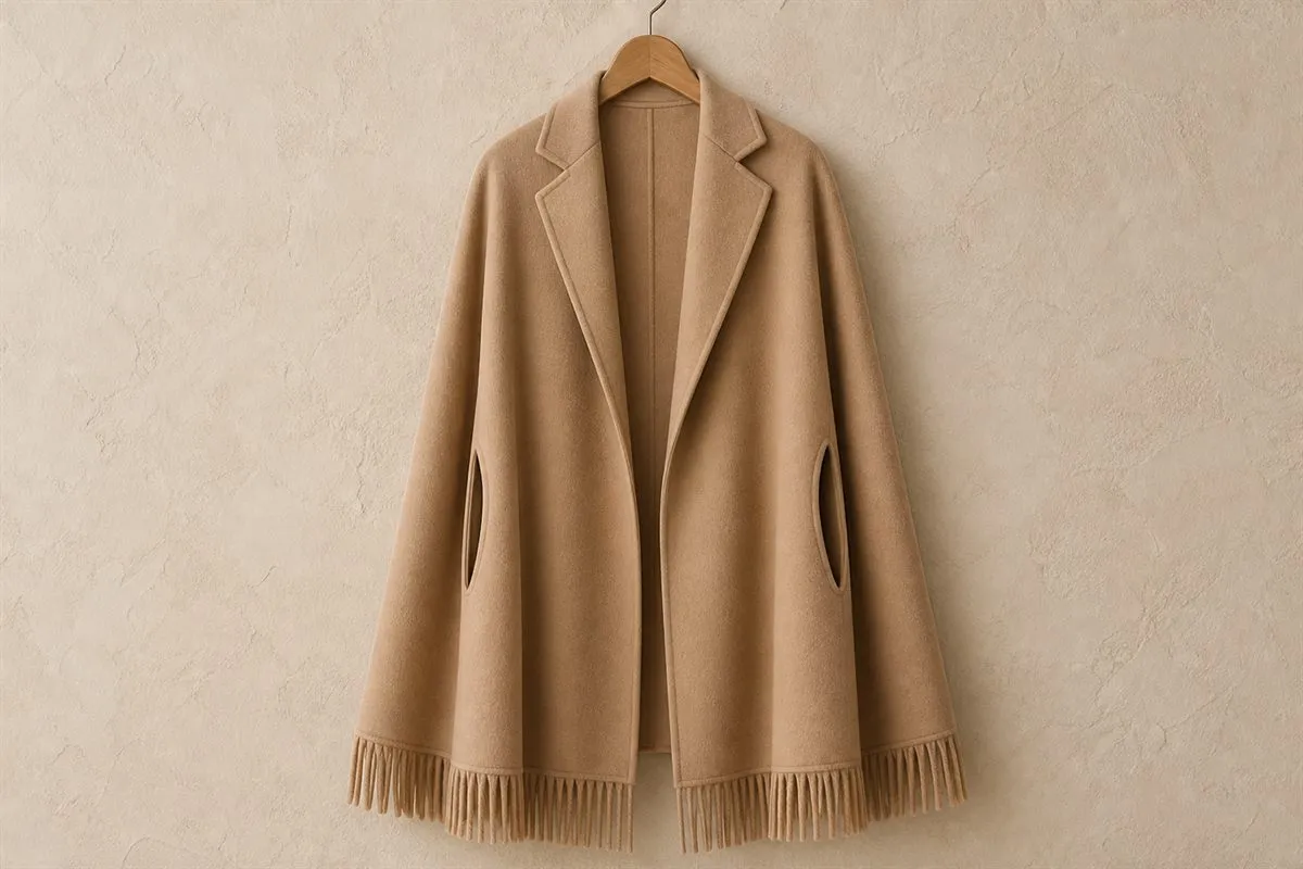 Cape Oversize en Pure Laine N°19